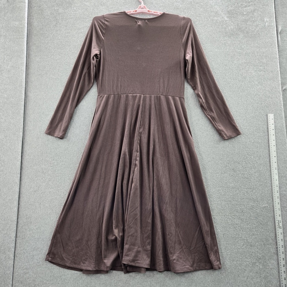 Nine Britton Women Dress 1X Taupe Fit & Flare Carrie Square Neck NWT - Picture 8 of 8
